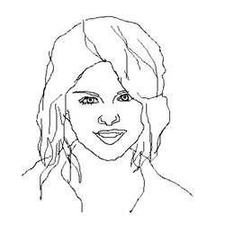 Coloring page: Selena Gomez (Celebrities) #123820 - Printable coloring pages
