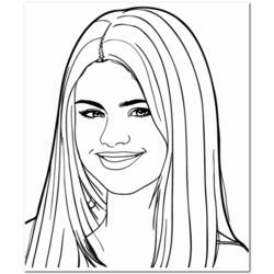 Coloring pages: Selena Gomez - Printable coloring pages