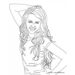 Coloring page: Selena Gomez (Celebrities) #123838 - Printable coloring pages