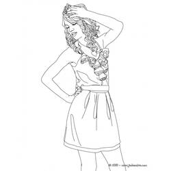 Coloring page: Taylor Swift (Celebrities) #123875 - Printable coloring pages