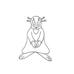 Alien (Characters) coloring page #189874 to print and color