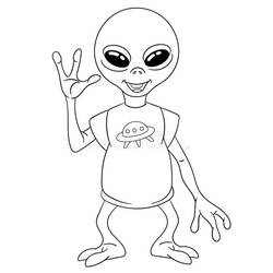 Alien (Characters) coloring page #189882 to print and color