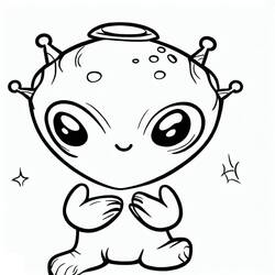 Alien (Characters) coloring page #189902 to print and color
