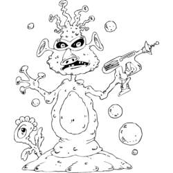 Coloring page: Alien (Characters) #94577 - Free Printable Coloring Pages