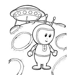 Coloring page: Alien (Characters) #94582 - Free Printable Coloring Pages