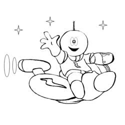 Coloring page: Alien (Characters) #94615 - Free Printable Coloring Pages