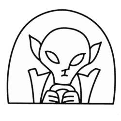 Coloring page: Alien (Characters) #94618 - Free Printable Coloring Pages