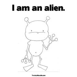 Coloring page: Alien (Characters) #94620 - Free Printable Coloring Pages