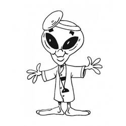 Coloring page: Alien (Characters) #94622 - Free Printable Coloring Pages