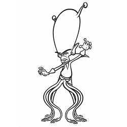 Coloring page: Alien (Characters) #94688 - Free Printable Coloring Pages