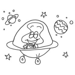 Coloring page: Alien (Characters) #94693 - Free Printable Coloring Pages