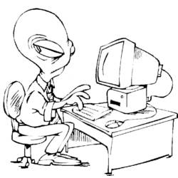 Coloring page: Alien (Characters) #94721 - Printable coloring pages