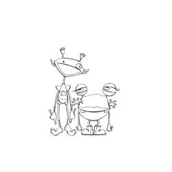 Coloring page: Alien (Characters) #94765 - Free Printable Coloring Pages