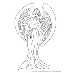 Coloring page: Angel (Characters) #86261 - Free Printable Coloring Pages