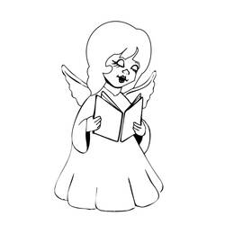 Coloring page: Angel (Characters) #86345 - Free Printable Coloring Pages