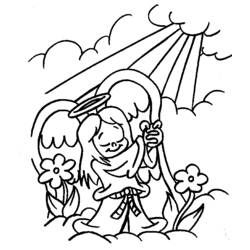 Coloring page: Angel (Characters) #86381 - Free Printable Coloring Pages
