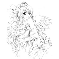 Coloring page: Angel (Characters) #86429 - Printable coloring pages