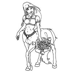 Coloring page: Centaur (Characters) #149591 - Printable coloring pages