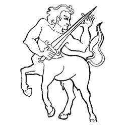 Coloring page: Centaur (Characters) #149593 - Printable coloring pages