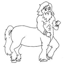 Coloring page: Centaur (Characters) #149597 - Printable coloring pages