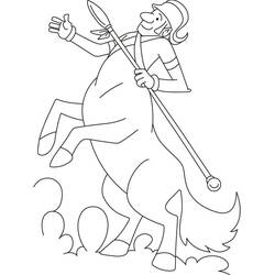 Coloring page: Centaur (Characters) #209601 - Free Printable Coloring Pages