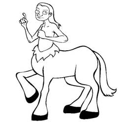 Coloring page: Centaur (Characters) #209602 - Free Printable Coloring Pages