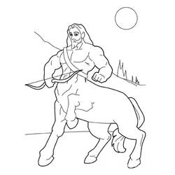 Coloring page: Centaur (Characters) #209606 - Free Printable Coloring Pages