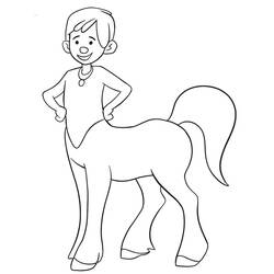 Coloring page: Centaur (Characters) #209609 - Free Printable Coloring Pages