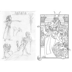 Coloring page: Cleopatra (Characters) #90560 - Printable coloring pages