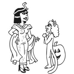 Coloring page: Cleopatra (Characters) #90601 - Printable coloring pages