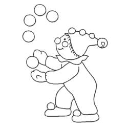 Coloring page: Clown (Characters) #90973 - Free Printable Coloring Pages