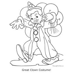 Coloring page: Clown (Characters) #91125 - Free Printable Coloring Pages