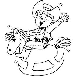 Cowboy (Characters) coloring page #213505 to print and color