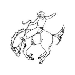 Cowboy (Characters) coloring page #213513 to print and color