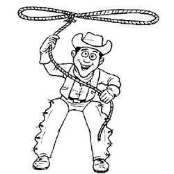 Cowboy (Characters) coloring page #213517 to print and color