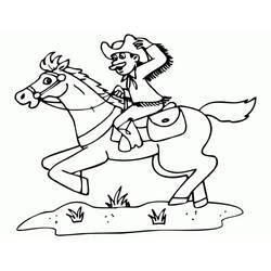 Cowboy (Characters) coloring page #213521 to print and color