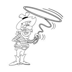 Cowboy (Characters) coloring page #213522 to print and color