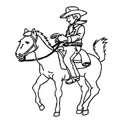 Cowboy (Characters) coloring page #213524 to print and color