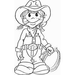 Cowboy (Characters) coloring page #213525 to print and color