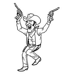 Cowboy (Characters) coloring page #213529 to print and color