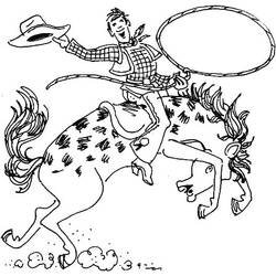 Cowboy (Characters) coloring page #213532 to print and color