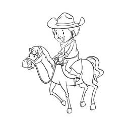 Cowboy (Characters) coloring page #213537 to print and color