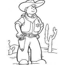 Cowboy (Characters) coloring page #213539 to print and color