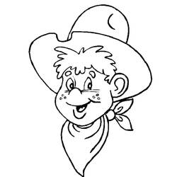 Cowboy (Characters) coloring page #213540 to print and color