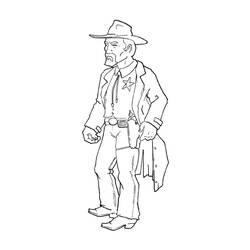 Cowboy (Characters) coloring page #213542 to print and color