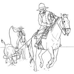 Coloring page: Cowboy (Characters) #91414 - Printable coloring pages