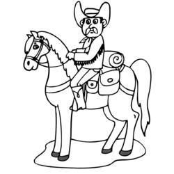Coloring page: Cowboy (Characters) #91415 - Free Printable Coloring Pages