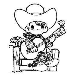 Coloring page: Cowboy (Characters) #91416 - Free Printable Coloring Pages