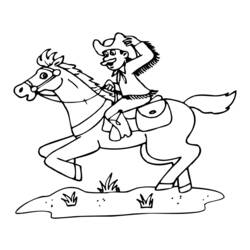 Coloring page: Cowboy (Characters) #91425 - Free Printable Coloring Pages
