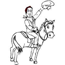 Coloring page: Cowboy (Characters) #91428 - Free Printable Coloring Pages